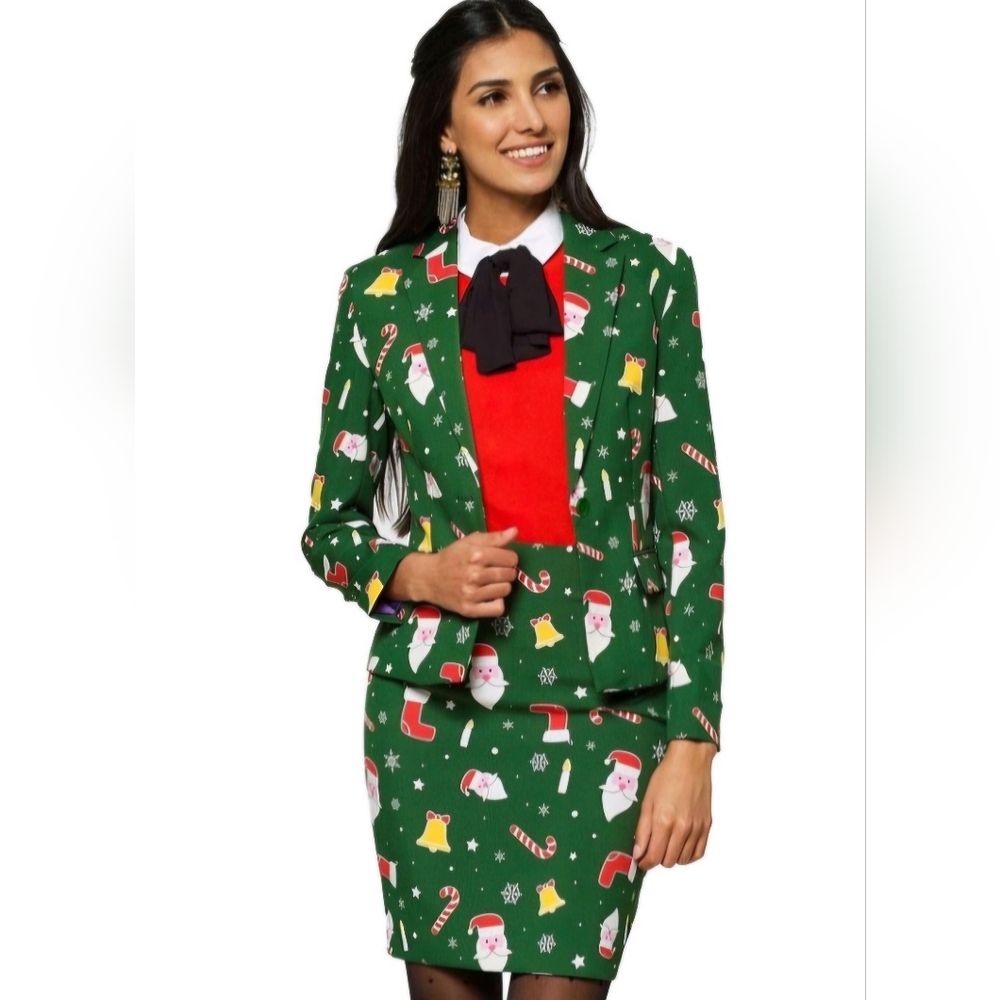 NWT OPPOSUITS Christmas Blazer and Pencil Skirt Size 6